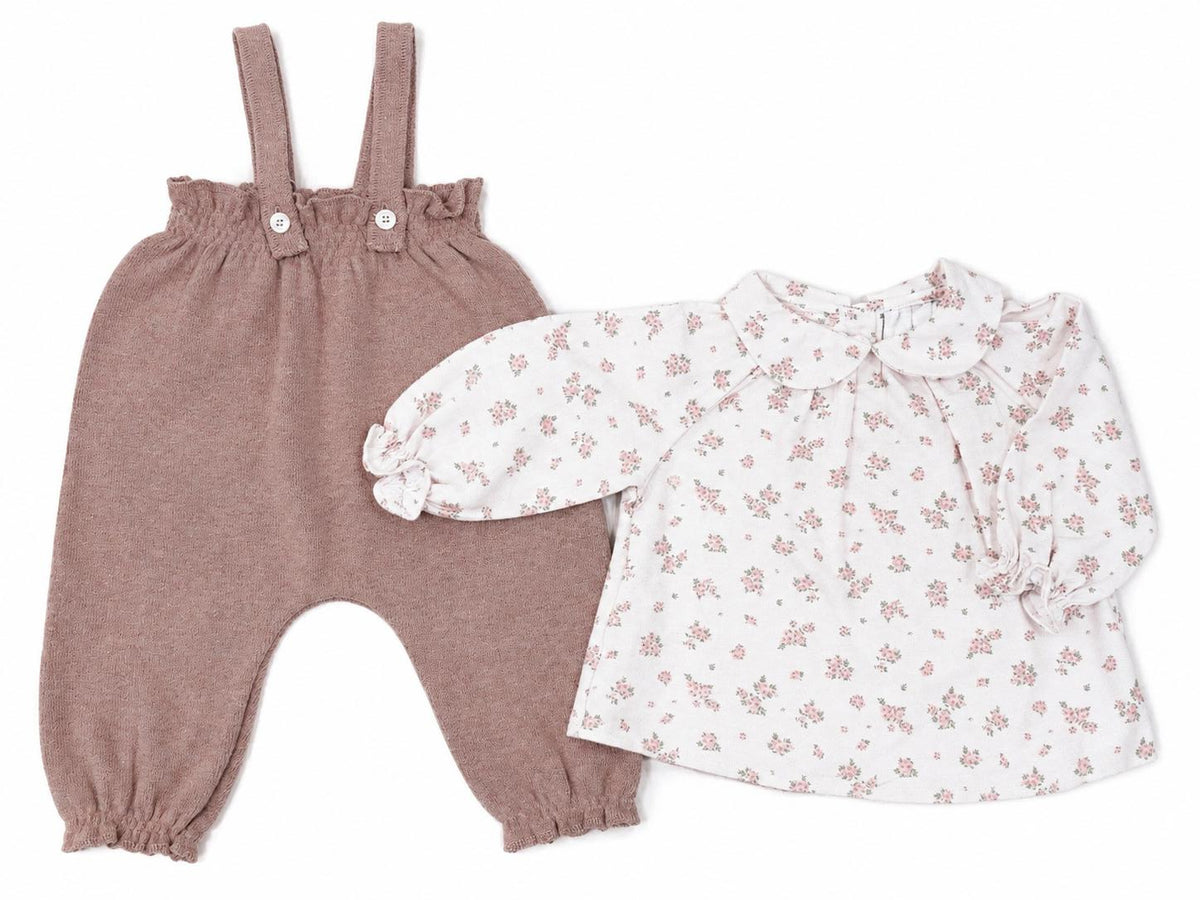 Babe & Tess Flowers Top & Jumpsuit