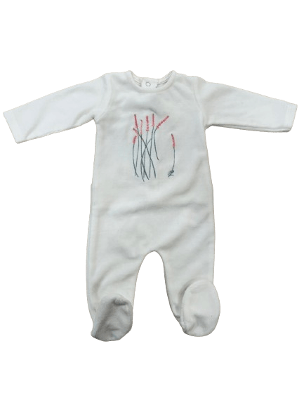 Zuum Velour embroidered Footie