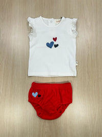 Bondoux Terry Shapes Top & Bloomers Set