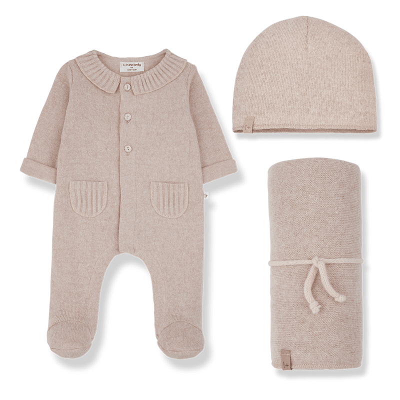 1 + in the Family Alexia Nude Layette Set