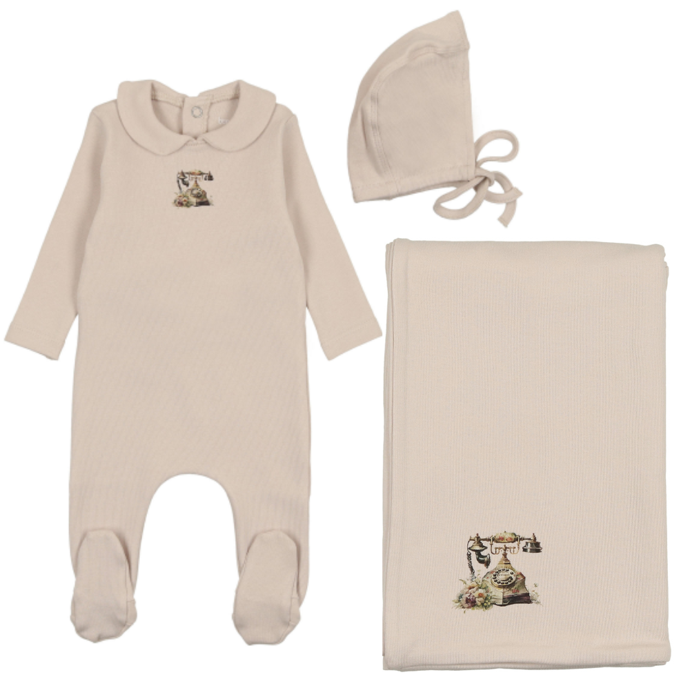 Bee & Dee Antique Phone Layette Set