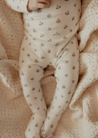 Little Parni Floral Footie Layette Set - Pink