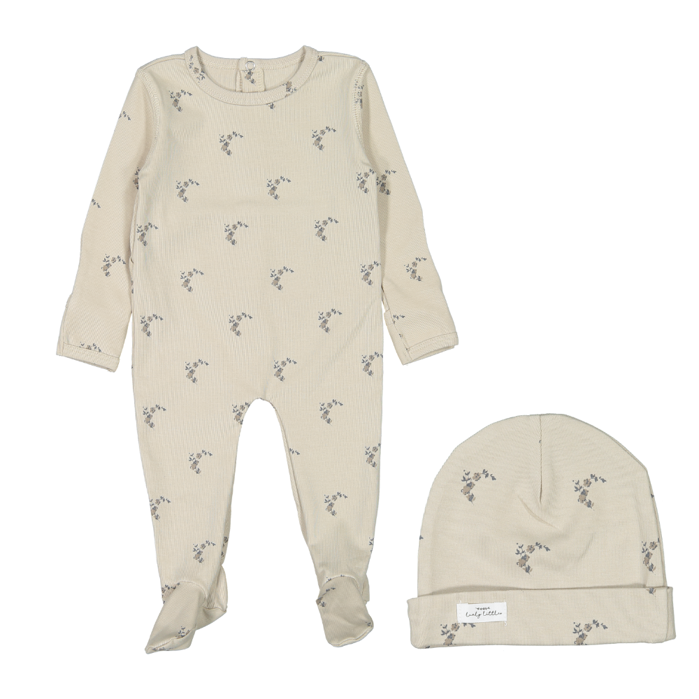 Lovely Littles Aria Footie & Beanie