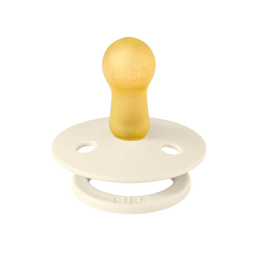 Bibs Colour Two Pack Pacifiers - Ivory/Ivory