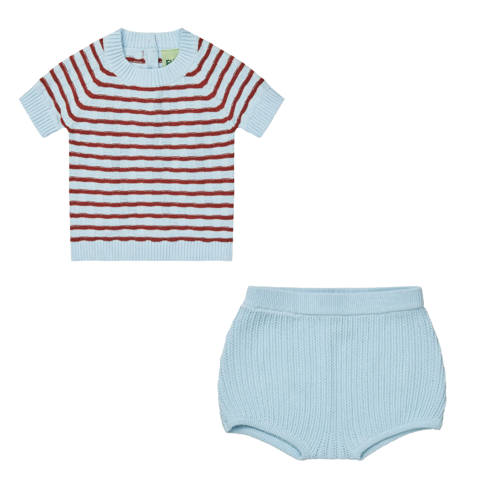 FUB Checked Top & Pointelle Bloomers