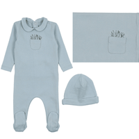 Mabel Embroidered Pocket Layette Set