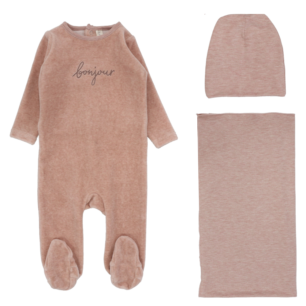 Lilette Velour Bonjour Layette Set