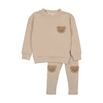 Bopop Fuzzy Bear Top & Pants Set