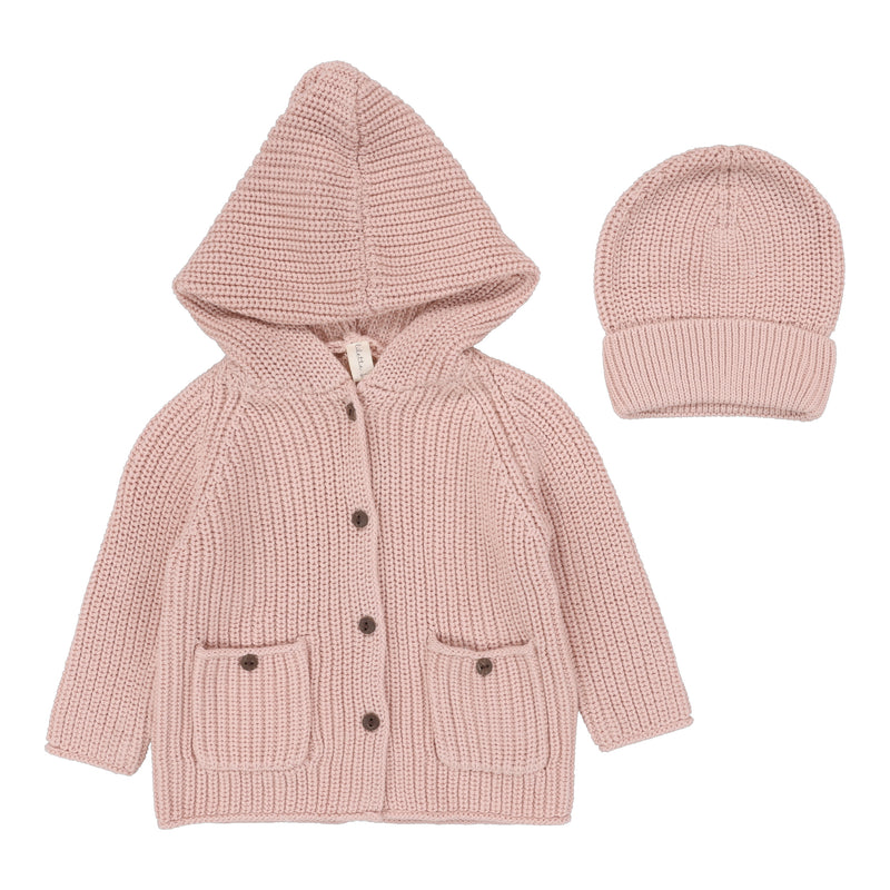 Lilette Chunky Knit Jacket & Beanie