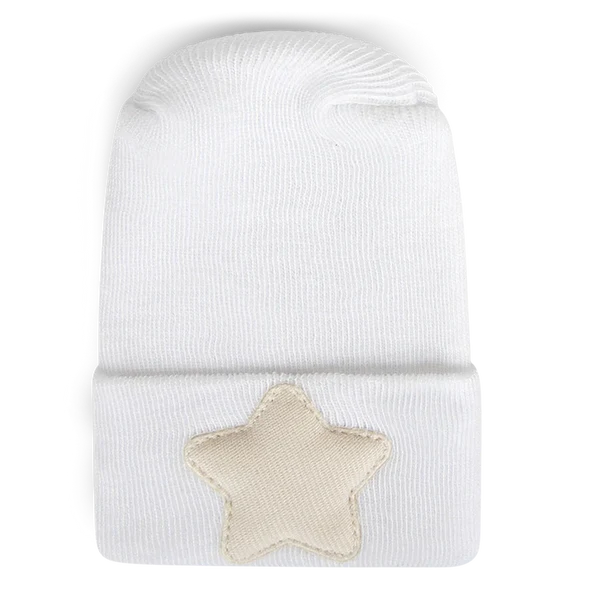 Adora Hospital Hats - Linen Cream Star