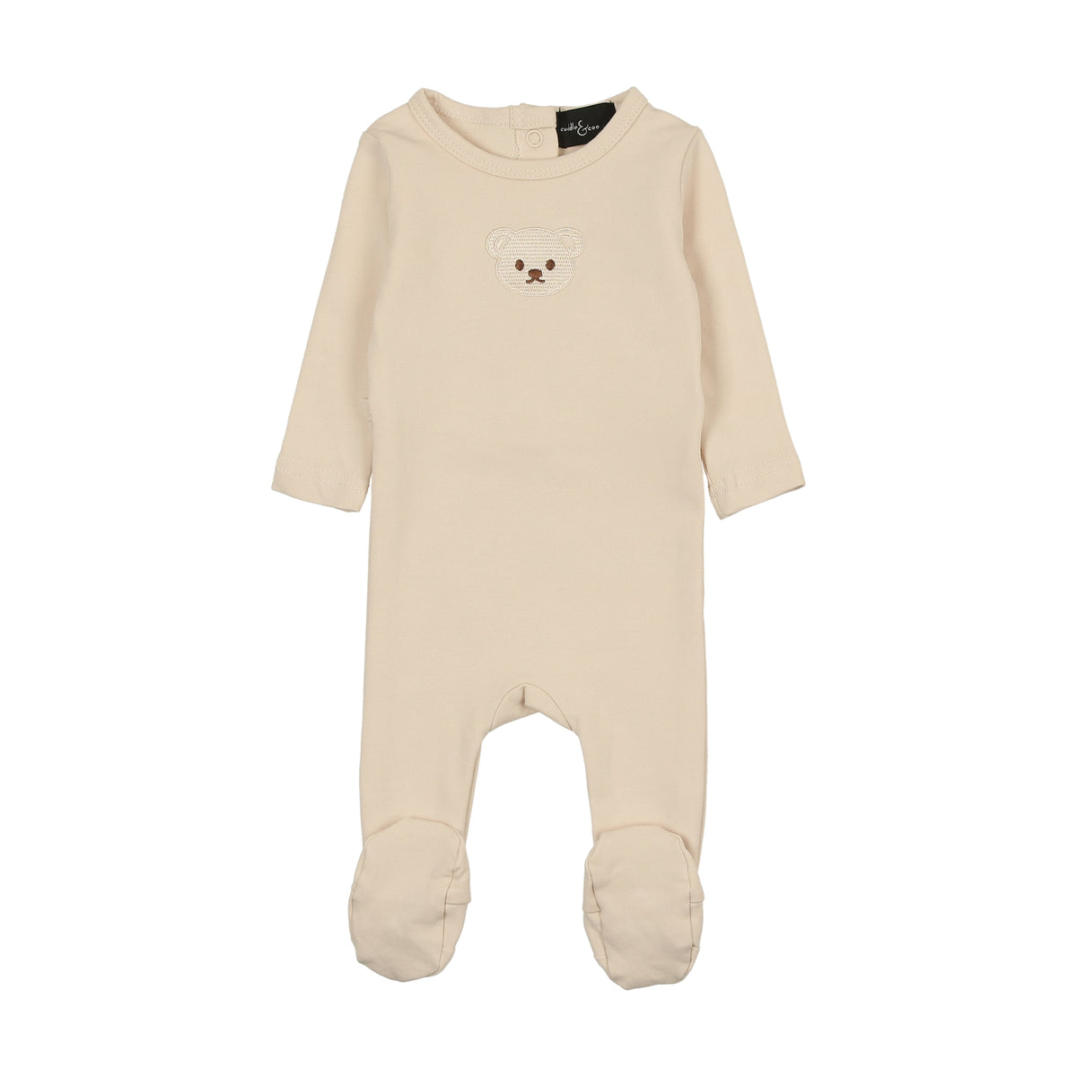 Cuddle & coo Embroidered Teddy Footie