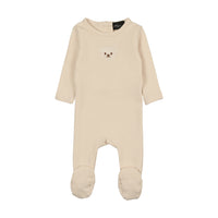 Cuddle & coo Embroidered Teddy Footie