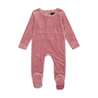 Cuddle & Coo Velour Stitched Footie