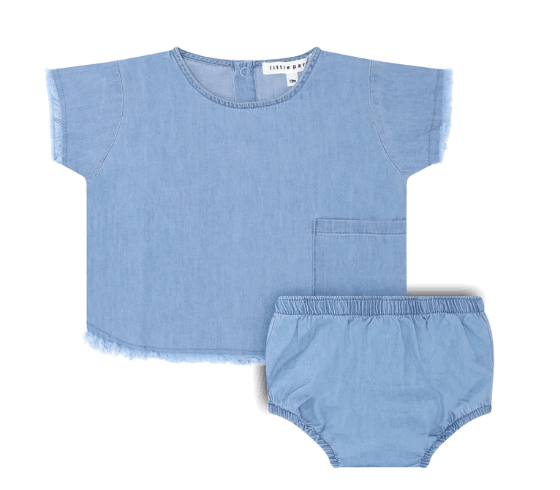 Little Parni Denim Baby Set