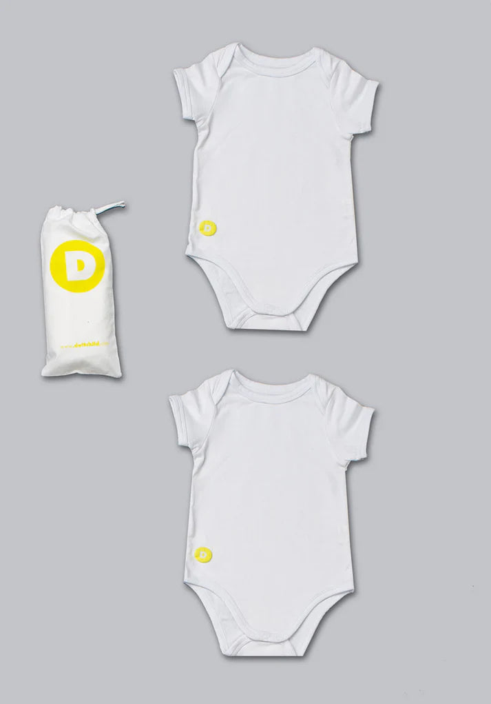 Dott Short Sleeve 2 Pack Undershirts - White