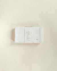 Ferne Two Pack Burp Cloths - Dove White