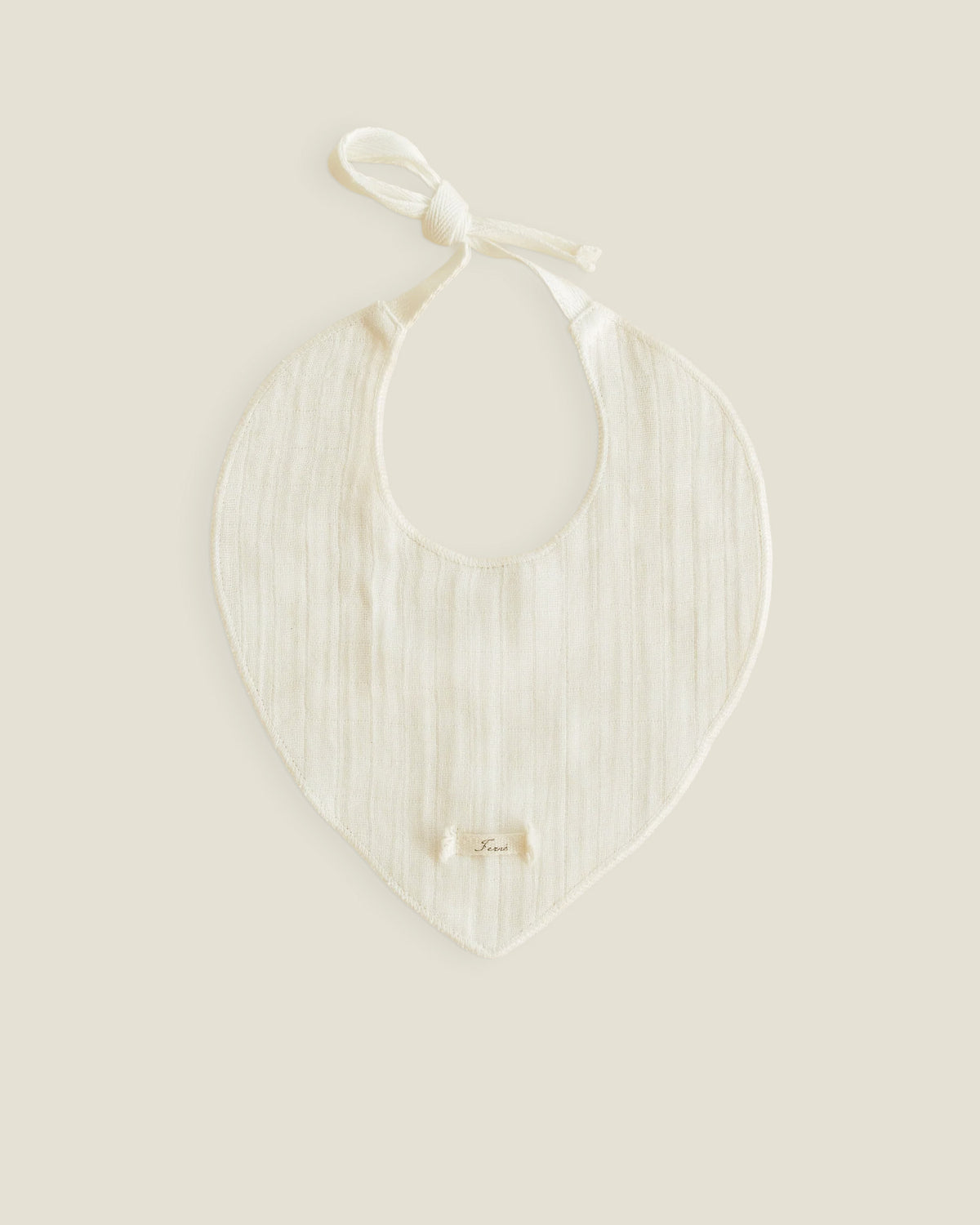 Ferne Drool Bib - Ecru