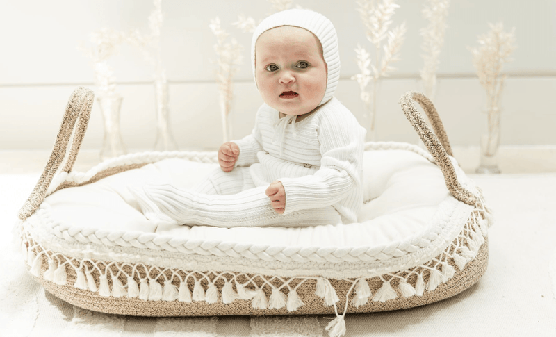 Little Fragile Two Tone Rib Knit Bris Set