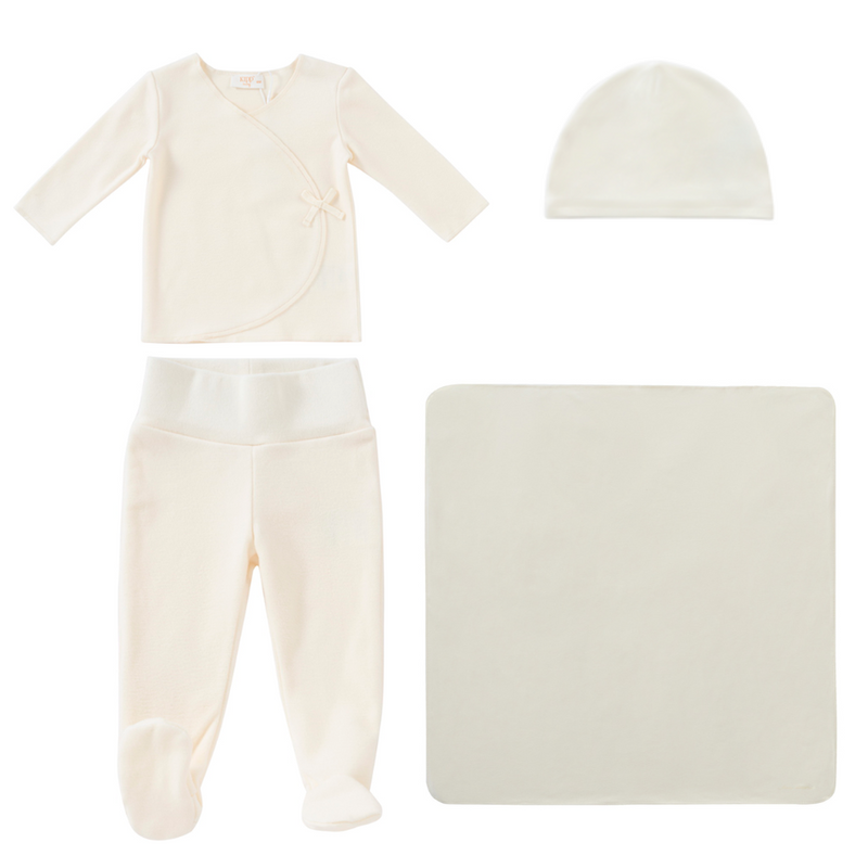 Kipp Felt Knit Wrap Bris Set W/ Blanket