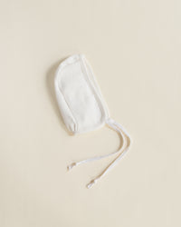 Ferne Pointelle Footie & Bonnet - Dove White