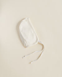 Ferne Footless Long Romper & Bonnet - ecru