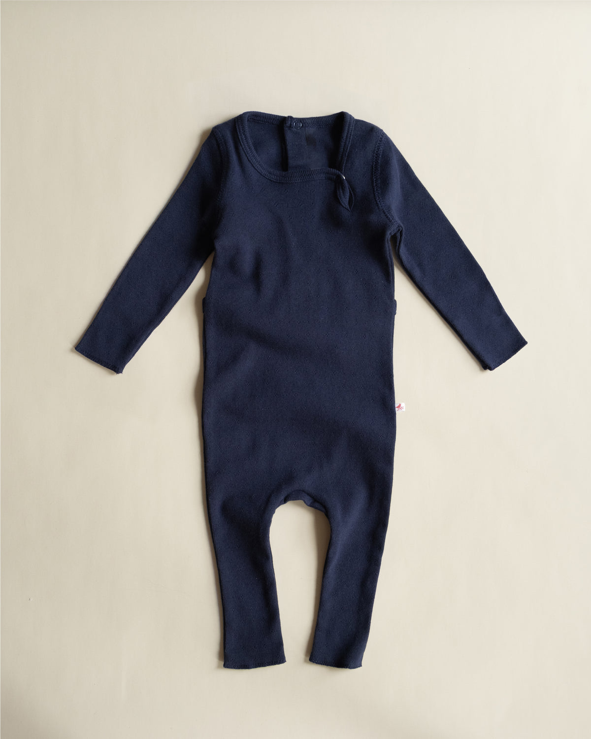 Ferne Footless Long Romper - Navy Blue