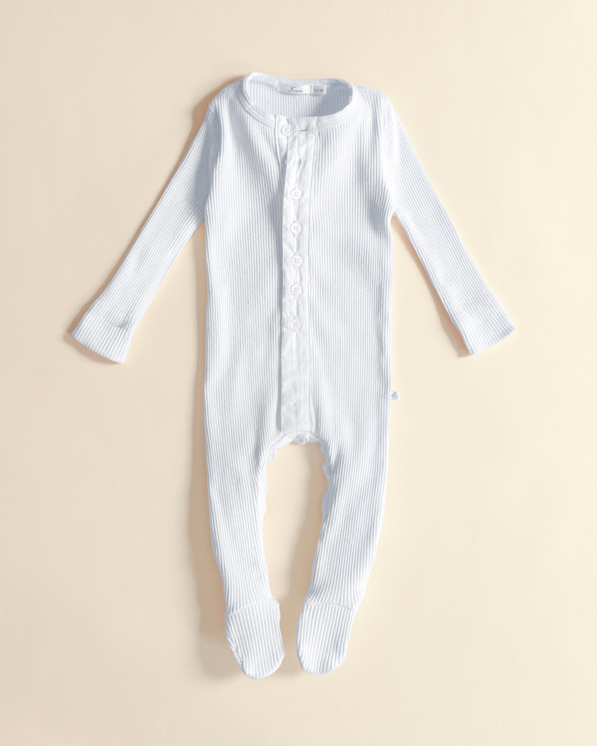 Ferne Slub Long John Footie - Barely Blue