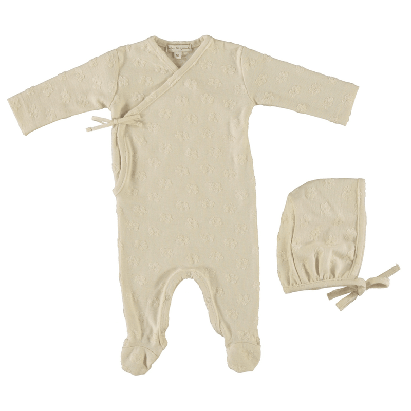 Bebe Organic Fleury Footie & Bonnet