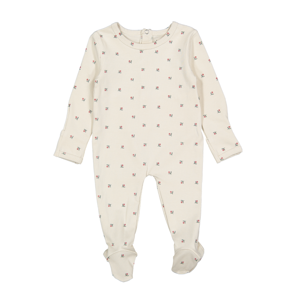 Lovely Littles Mini Stitch Footie - Red