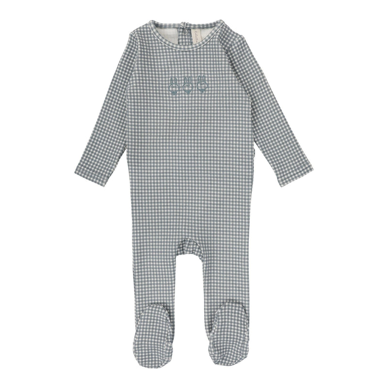 Lilette Gingham Bunny Footie