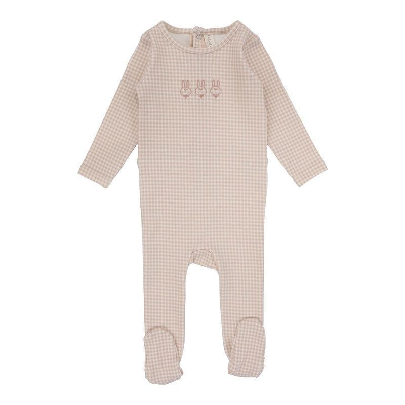 Lilette Gingham Bunny Footie