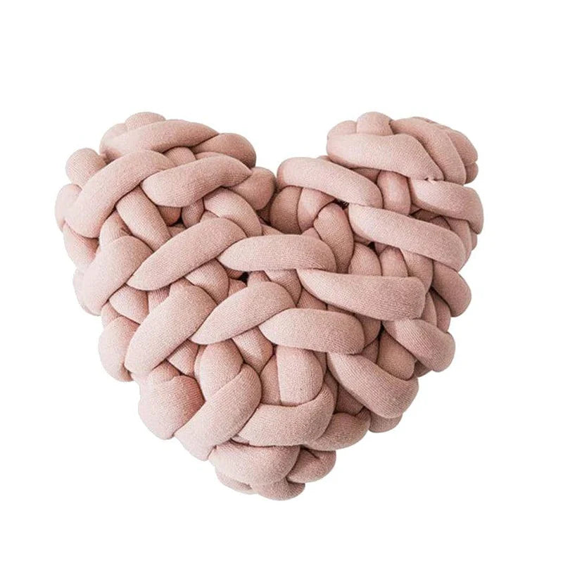 Domani Logo Knotted Heart Pillow