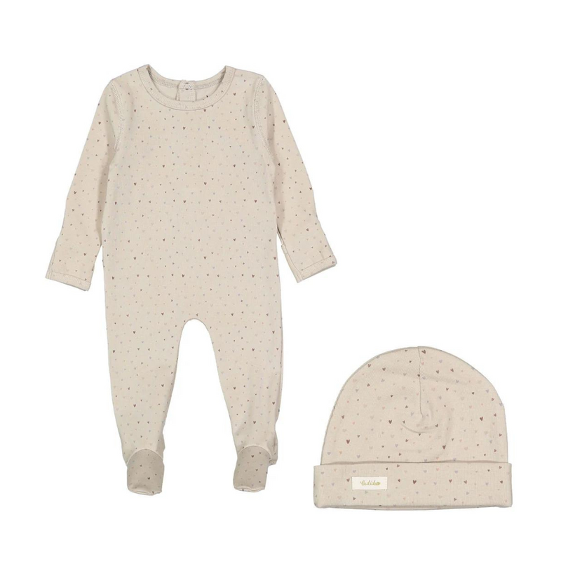 Ladida Star/Heart Footie & Beanie AW24