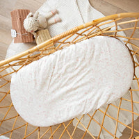 Petite Belle Tiny Buds Bassinet Sheet Set- Rose