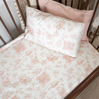 Petite Belle Toile Safra Sheet Set- Rose