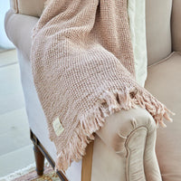 Domani Home waffle Throw Blanket - Pink