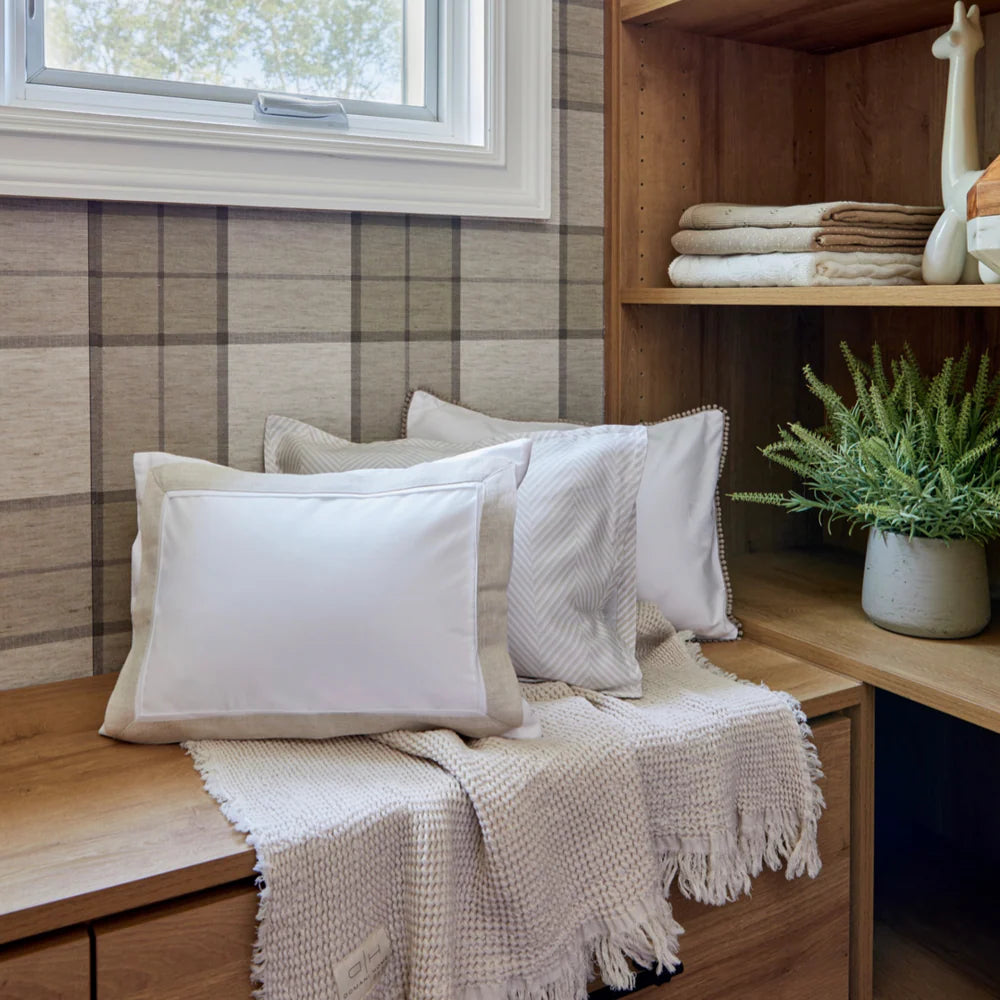 Domani Home waffle Throw Blanket - Cream