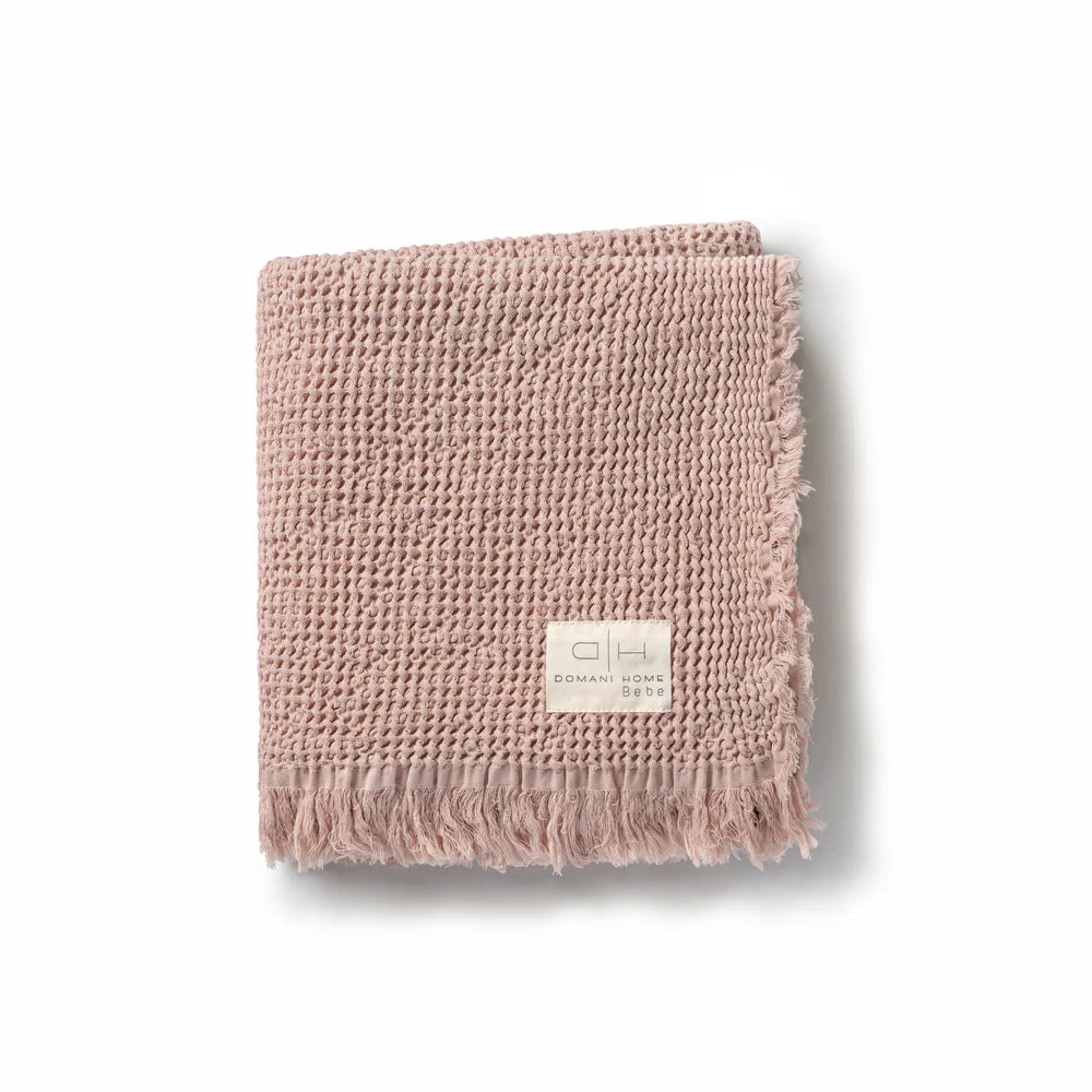 Domani Home waffle Throw Blanket - Pink