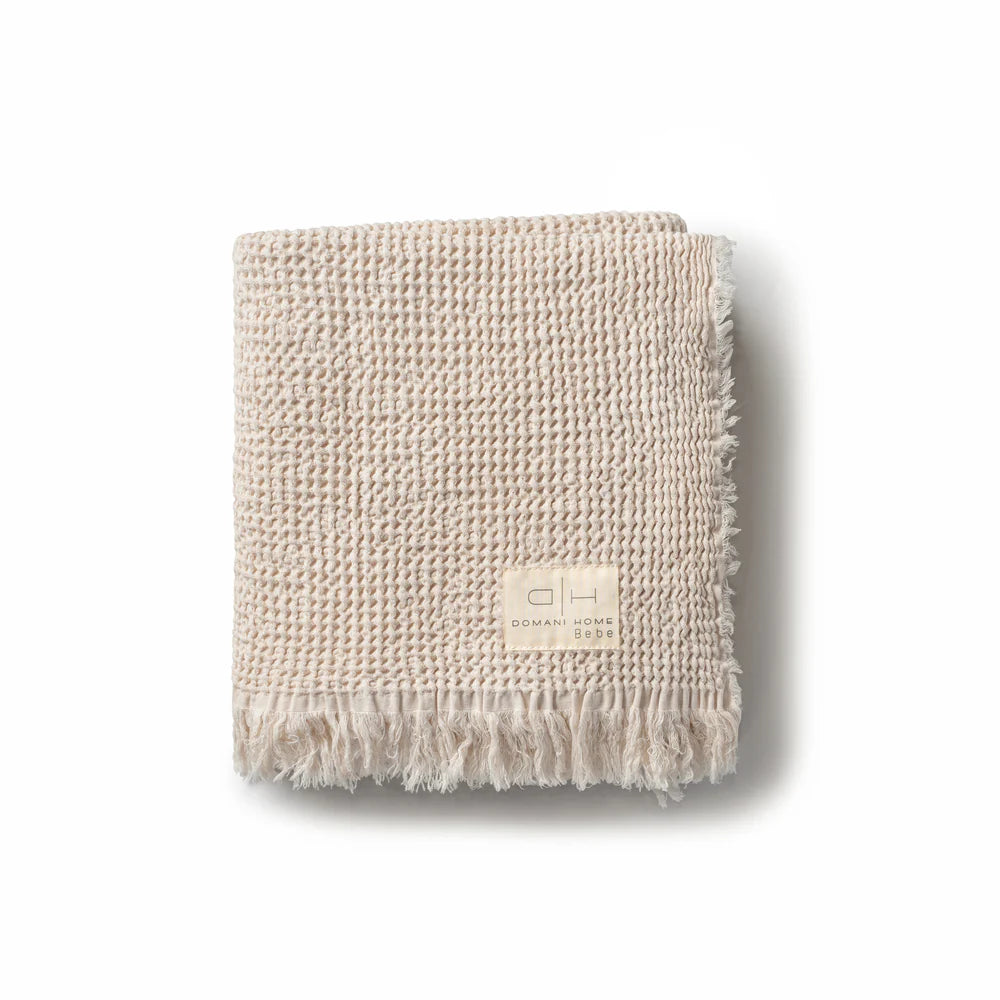Domani Home waffle Throw Blanket - Cream
