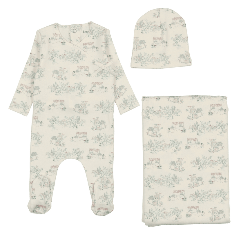 Bee & Dee Toile Layette Set