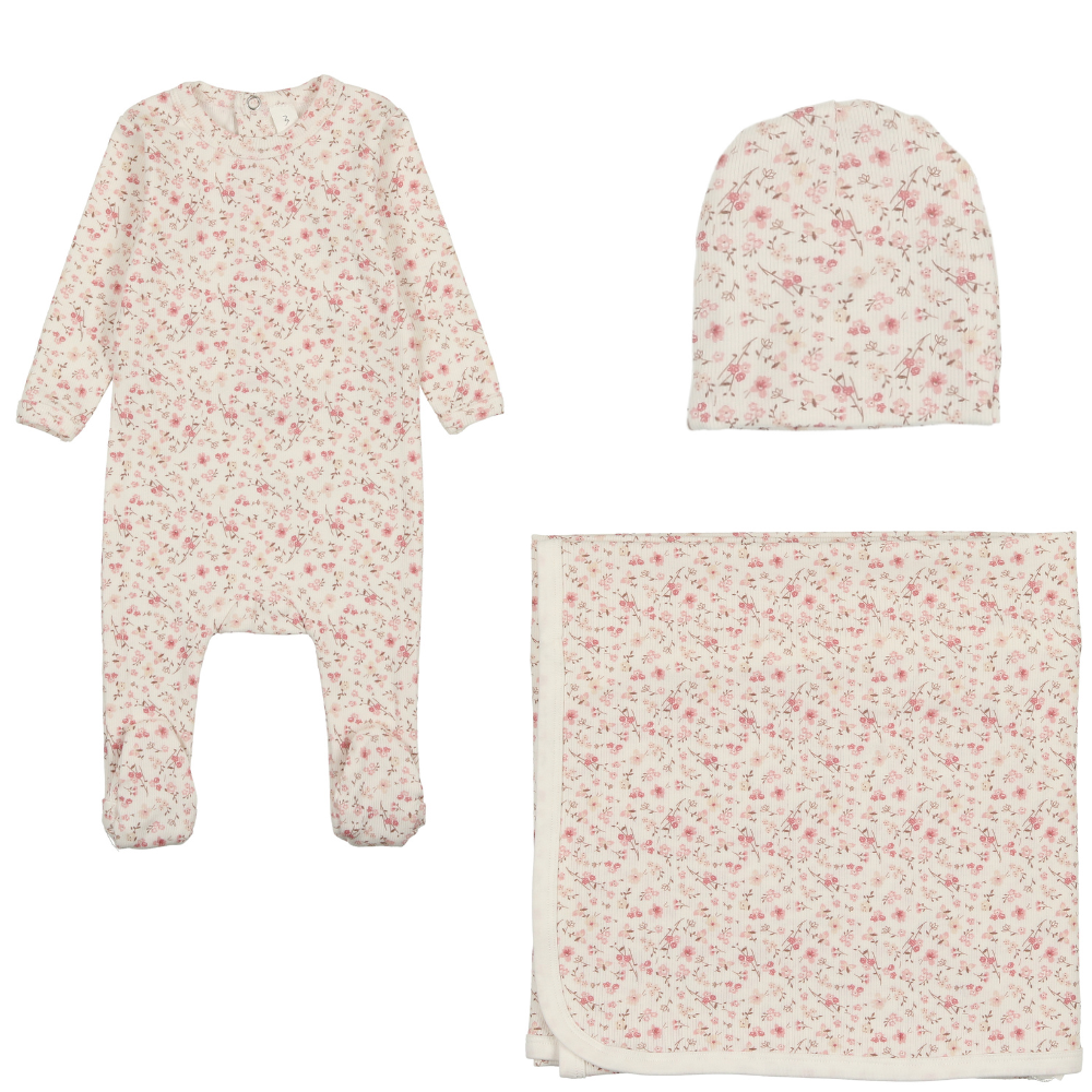 Bonjoy Pink Bloom Layette Set