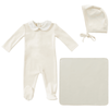 Kipp Scalloped Embroidered Layette Set