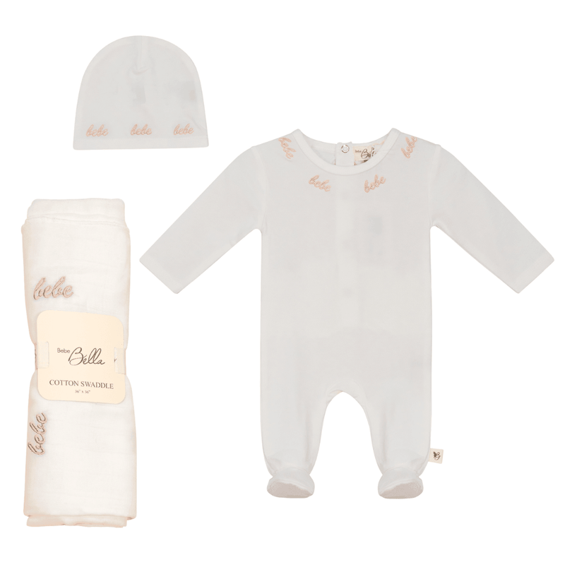 Bebe Bella Cotton Bebe Embroidered Layette Set