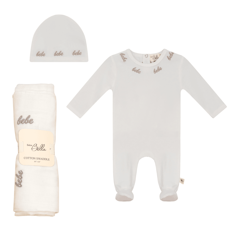 Bebe Bella Cotton Bebe Embroidered Layette Set