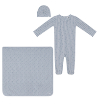 Little Fragile Striped Leaves Layette Set