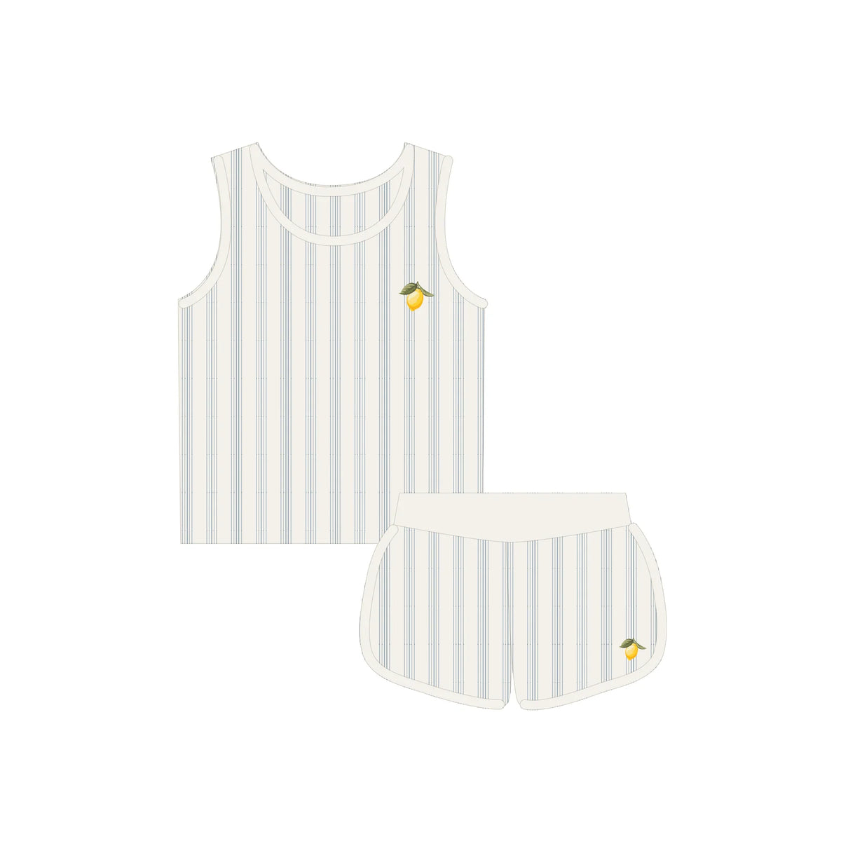 Elys & Co Fruit Tank & Shorts - Lemon