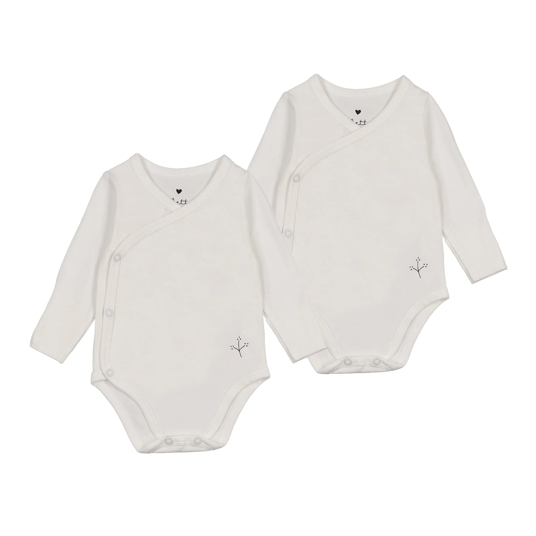 Lilette Long Sleeve Undershirt 2 Pack- Winter White