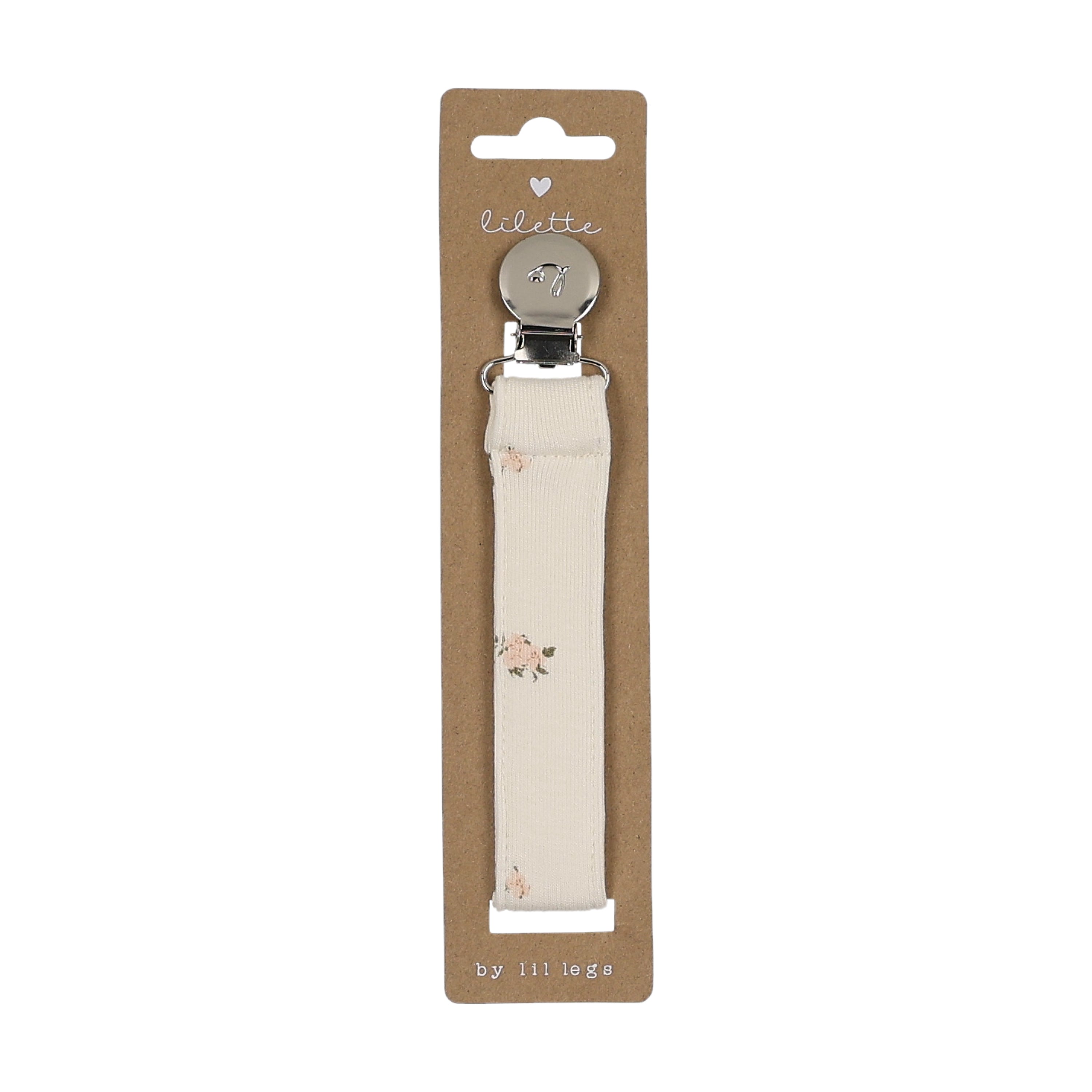 Lilette Pacifier Clip - Rosebud Pink