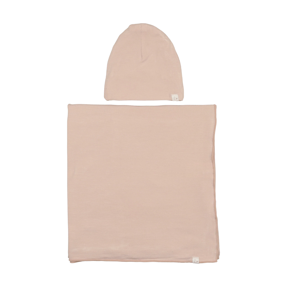Lilette Bamboo Swaddle & Hat Set - Dusty Pink