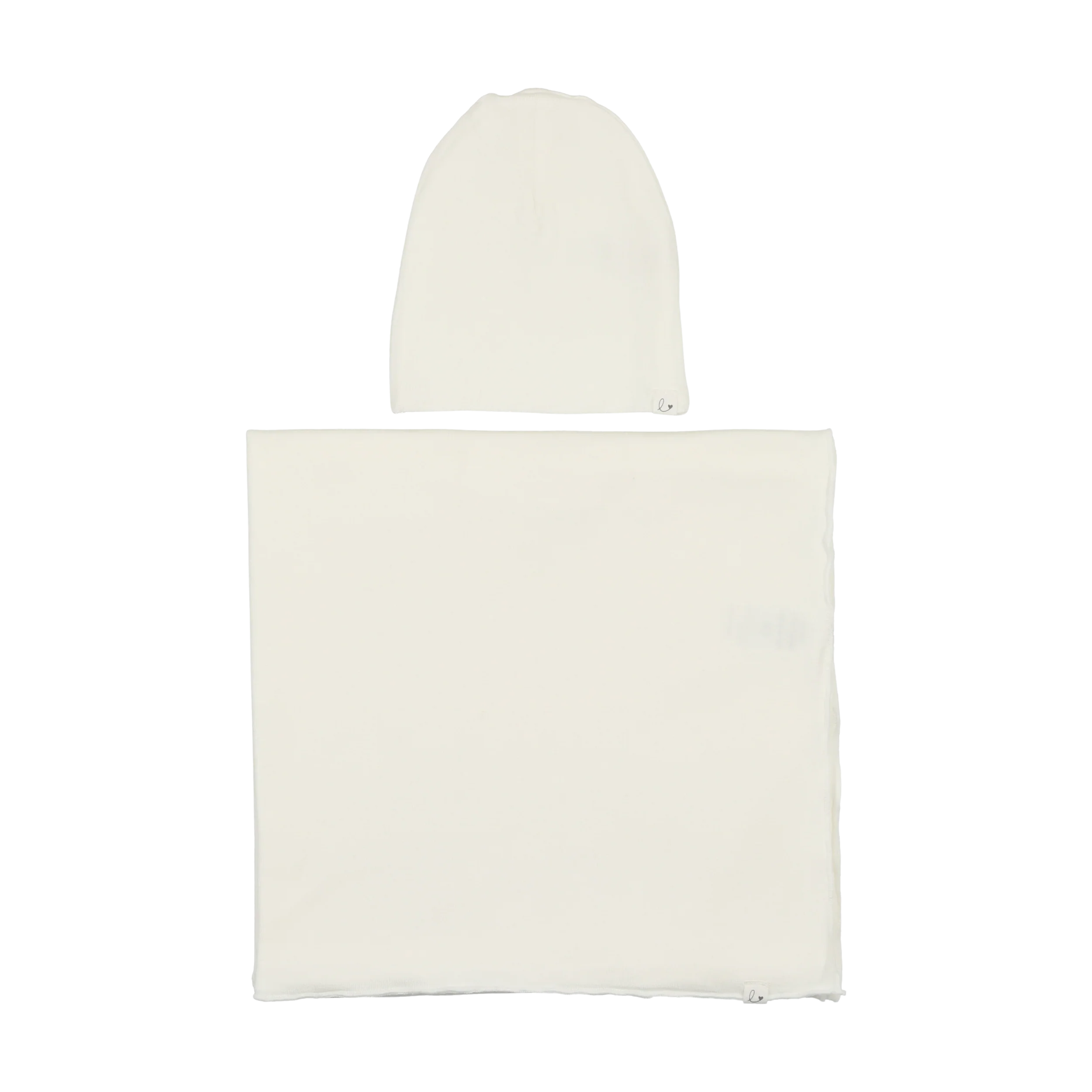 Lilette Bamboo Swaddle & Hat Set - Cream